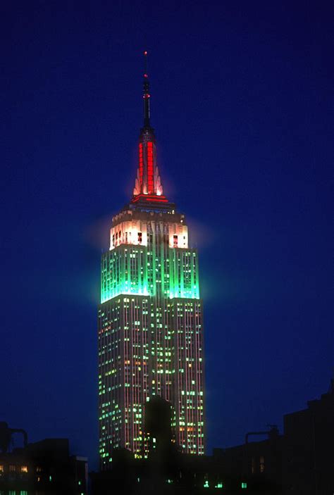 empire state building tower lights calendar